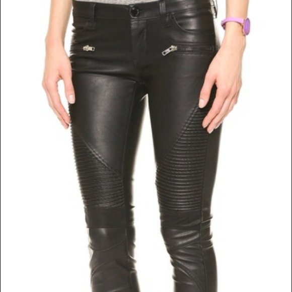 Blank Nyc Black Vegan Faux Leather Moto 